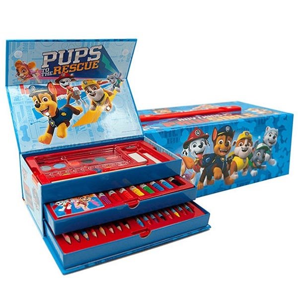 PAW PATROL PRIBOR ZA CRTANJE XL U SKLOPIVOM KOFERU