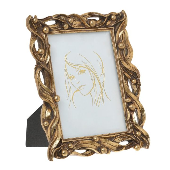 OKVIR ZA SLIKU 13x18 CM ANTIK ZLATNI ORNAMENT - POLYRESIN