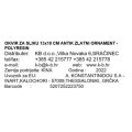 OKVIR ZA SLIKU 13x18 CM ANTIK ZLATNI ORNAMENT - POLYRESIN