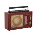 KASICA DEKORATIVNA - RADIO METALNI SMEĐI 23x9x19 CM