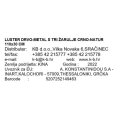 LUSTER DRVO-METAL S TRI ŽARULJE CRNO-NATUR 110x30 CM