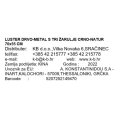 LUSTER DRVO-METAL S TRI ŽARULJE CRNO-NATUR 70x55 CM