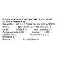 INDUKCIJSKO POSUĐE ZA KUHANJE INOX OPTIMA - 7 DIJELNI SET S POKLOPCIMA