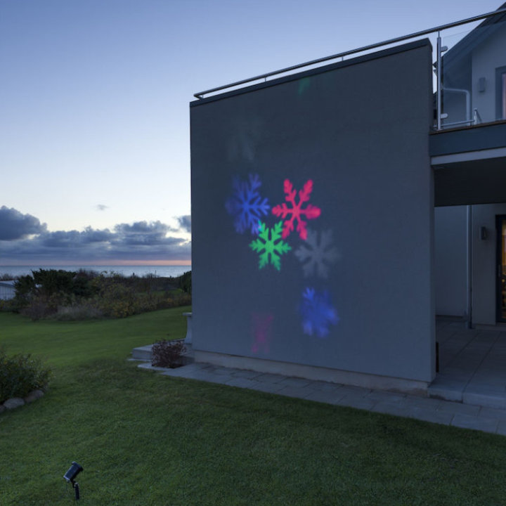 LED PROJEKTOR PAHULJICA ZA ZID VANJSKI 16x10 CM - VIŠEBOJNO SVJETLO
