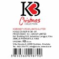 KUGLE ZA BOR 8 CM 6/1 - PERLA, MAT, GLITER CRNO - SREBRNE