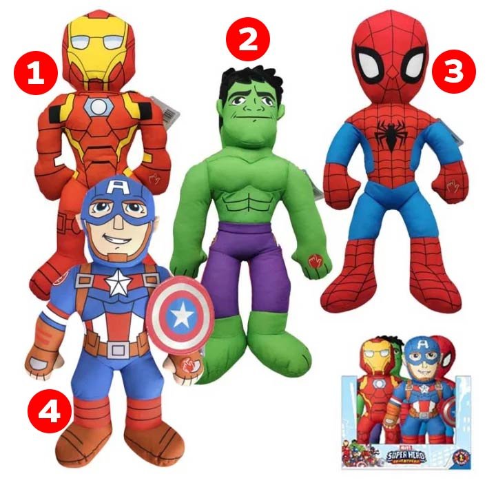 MARVEL SUPER HEROJI PLATNENI 52 CM SA ZVUKOM NA BATERIJE