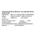 STALAK ZA BUTELJU METALNI - ZALJUBLJENI PAR NA KLUPI