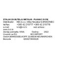 STALAK ZA BUTELJU VINA METALNI - PIJANAC 29 CM