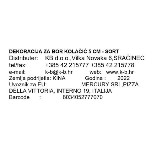 DEKORACIJA ZA BOR KOLAČIĆ