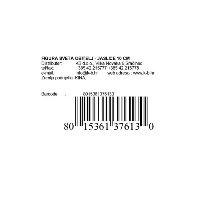 FIGURA SVETA OBITELJ - JASLICE 10 CM