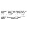 BOŽIĆNA DEKORACIJA VILA ROZA 50 CM