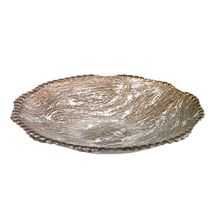UKRASNA ZDJELA  JOANNA 40 CM - BRONČANA METALIZIRANA KORA