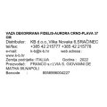 VAZA DEKORIRANA FIDELIS-AURORA CRNA 37 CM