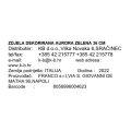 ZDJELA UKRASNA  AURORA ZELENA 36 CM