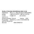 ZDJELA STAKLENA DEKORIRANA IZNIK 22 CM