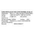ČAŠE KRISTALIN ZA VODU ANTIK BOHEMIA 350 ML 6/1