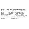 OGLEDALA ZIDNA USKA 3/1 ANTIK ZLATNA