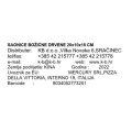 SAONICE BOŽIĆNE DRVENE 20 x 10 x 18 CM