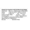 POSUDA ZA KUHANJE S POKLOPCEM 26 CM CRVENA INDUKCIJSKA