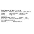 ČAŠE GLASS4YOU KEOPS 6/1 210 ML