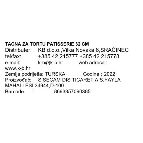 TACNA ZA TORTU PATISSERIE 32 CM