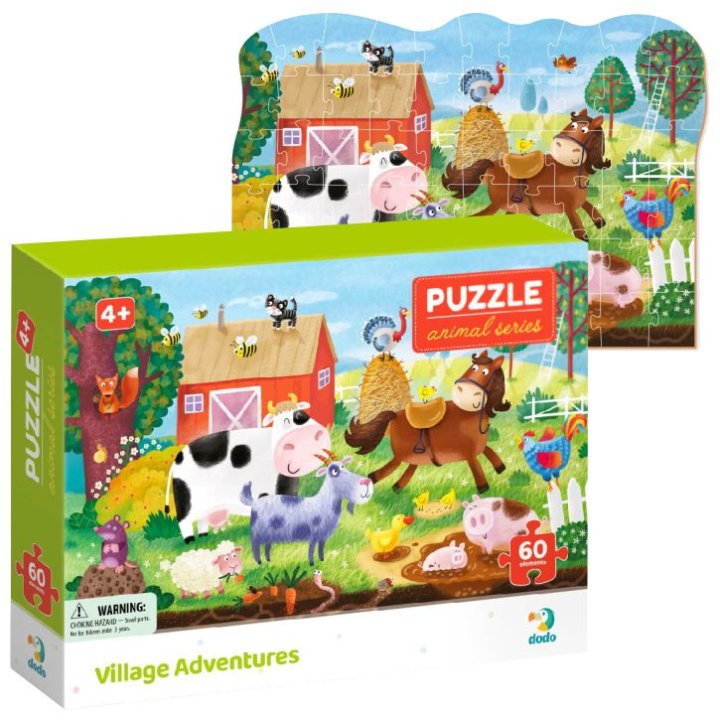 PUZZLE 60 DIJELNE - DOMAĆE ŽIVOTINJE NA FARMI