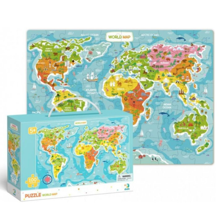 PUZZLE 100 DIJELNE - KARTA SVIJETA