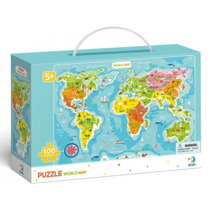 PUZZLE 100 DIJELNE - KARTA SVIJETA