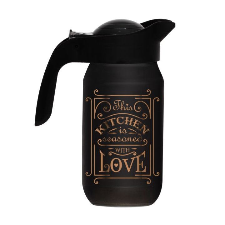 VRČ STAKLENI 1000 ML - MAT CRNI