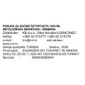 POSUDA ZA ZAČINE ČETVRTASTA 1000 ML METALIZIRANA BRONČANA / SREBRNA