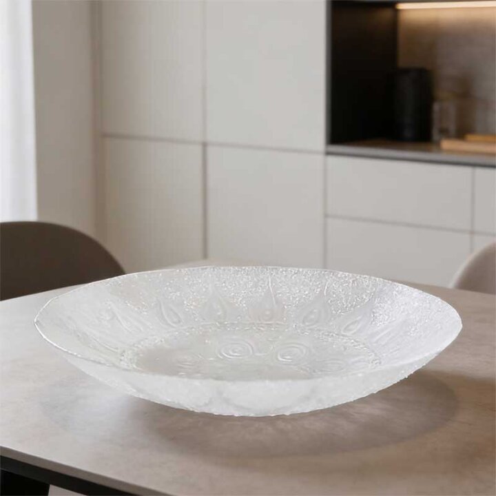 ZDJELA STAKLENA DEKORIRANA BOMBAY 41 CM