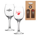 SET ČAŠA ZA VINO S TISKOM LJEPOTICA I ZVIJER 480 Ml