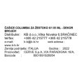 ČAŠICE COLUMBIA ZA ŽESTOKO 6/1 85 ML - DEKOR BROJEVI