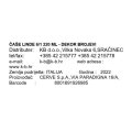 ČAŠE LINDE 6/1 220 ML - DEKOR BROJEVI