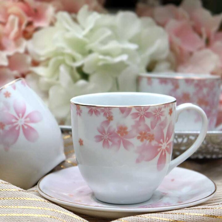 SET ŠALICA ZA KAVU 6/1 PORCULAN 180 ML - ZLATNA LINIJA