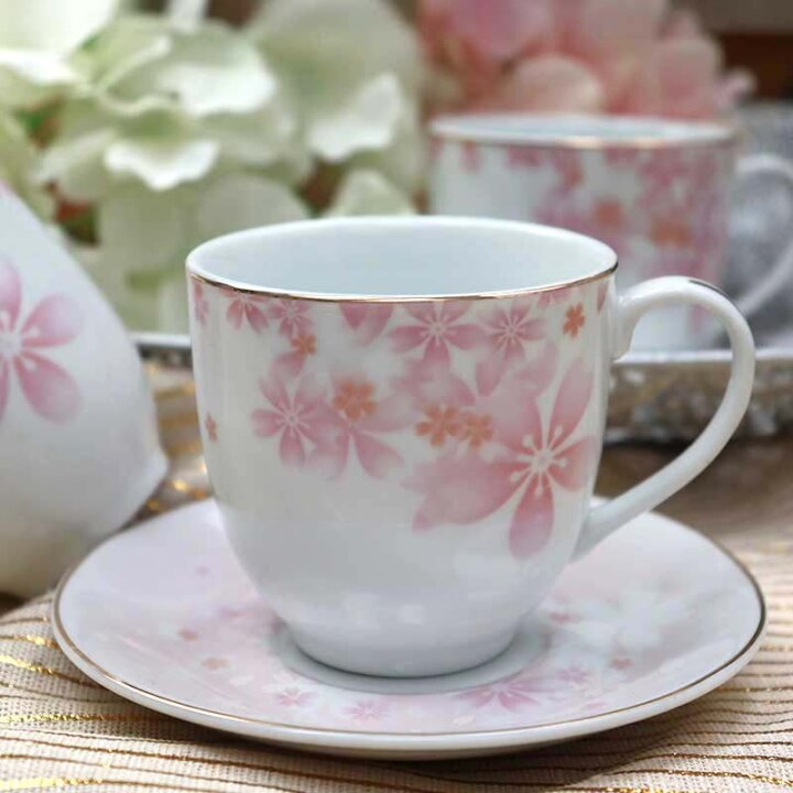 SET ŠALICA ZA KAVU 6/1 PORCULAN 180 ML - ZLATNA LINIJA