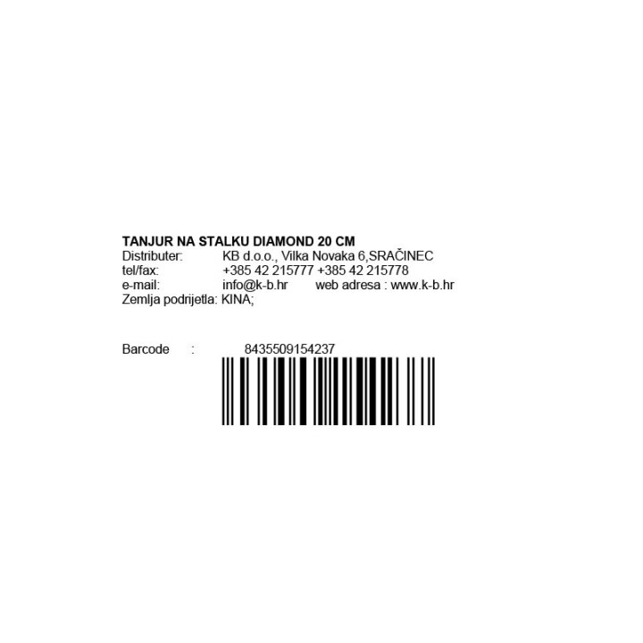TACNA NA STALKU DIAMOND 20 CM
