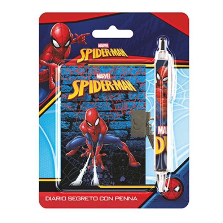 SPIDERMAN DNEVNIK S KLJUČIĆEM I OLOVKOM NA BLISTERU 17x14 CM