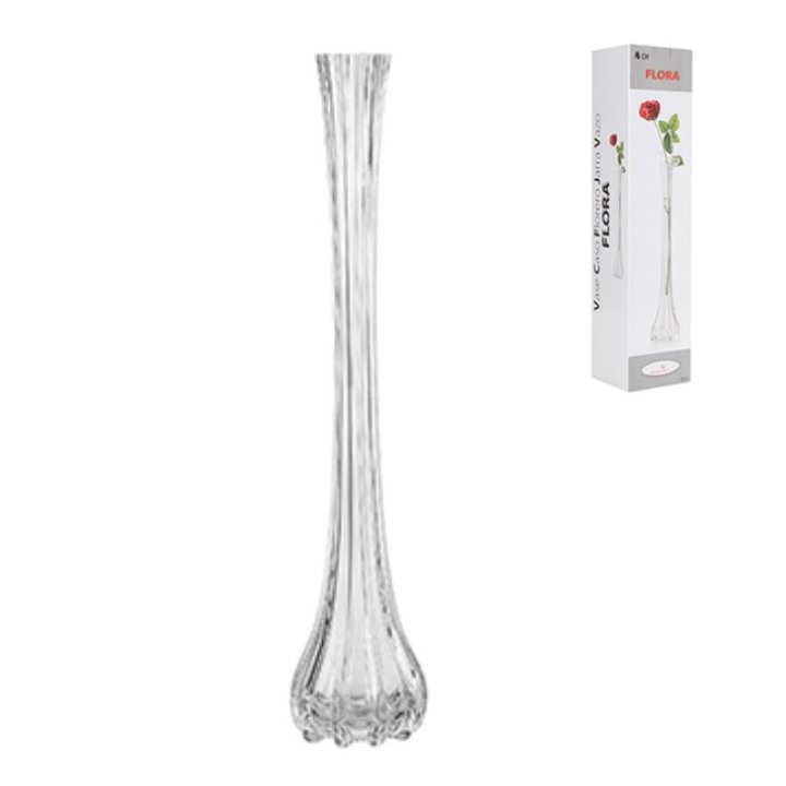 VAZA STAKLENA ZA JEDAN CVIJET - FLORA 50 CM