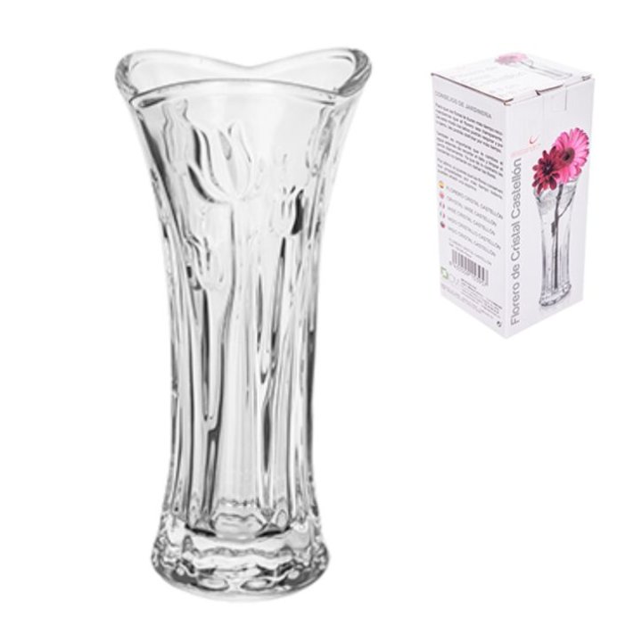 VAZA STAKLENA FLORA - CASTELLON 18 CM