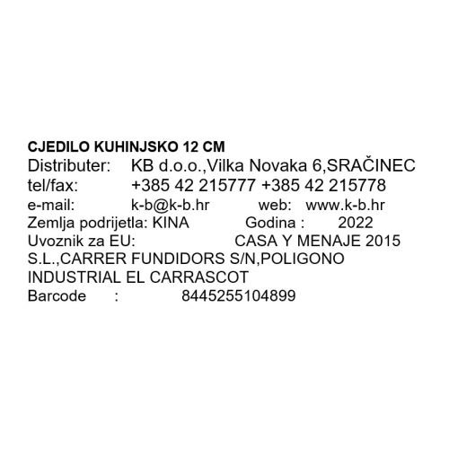 CJEDILO KUHINJSKO 12 CM