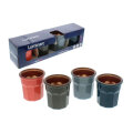 ŠALICE ZA ESPRESSO CARNAVAL METALIZIRANE U BOJI 4/1 90 ML