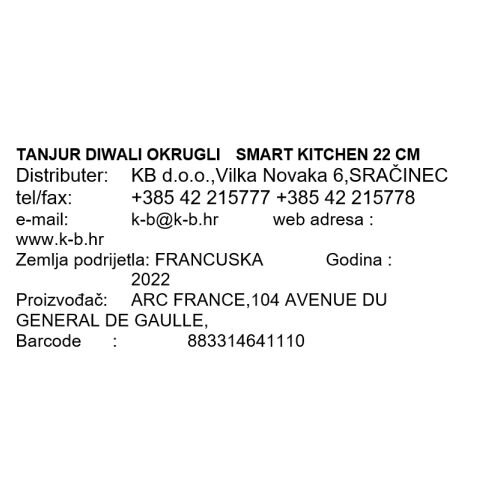 TANJUR DIWALI OKRUGLI  SMART KITCHEN 22 CM