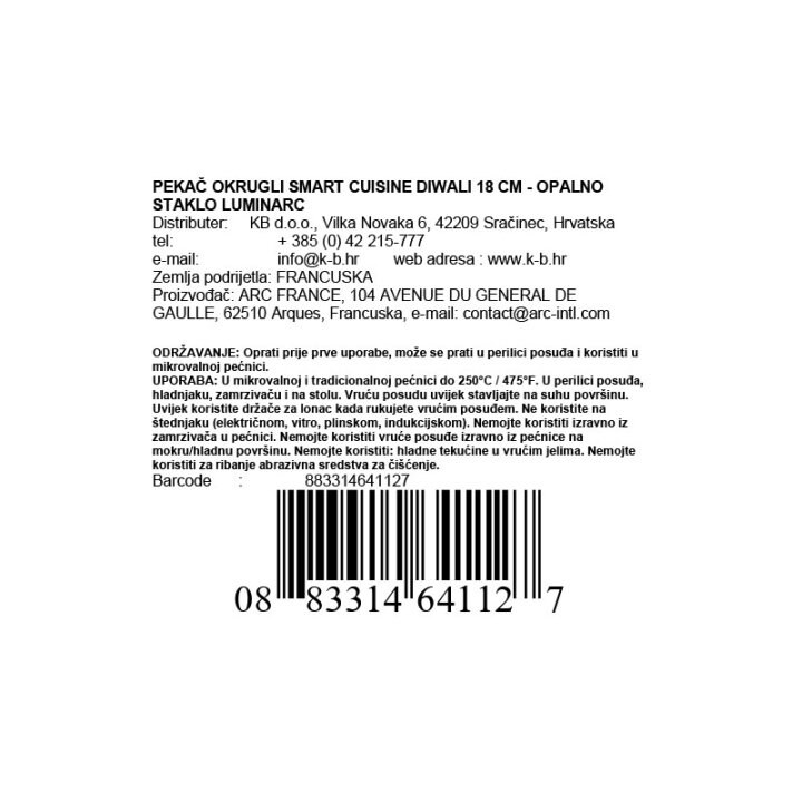 PEKAČ DIWALI OKRUGLI SMART KITCHEN 18 CM