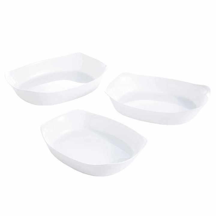 PEKAČI SMART CUISINE CARINE 3/1 ČETVRTASTI 38 / 34 / 30 CM - LUMINARC