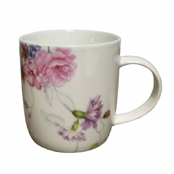 ŠALICA NEW BONE CHINA 350 ML - DEKORIRANA