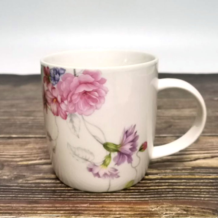 ŠALICA NEW BONE CHINA 350 ML - DEKORIRANA