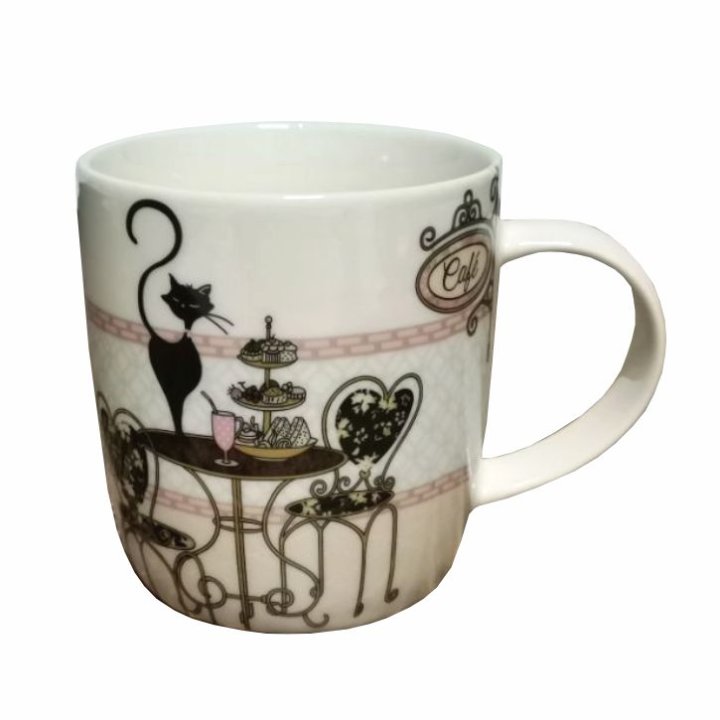 ŠALICA NEW BONE CHINA 350 ML - DEKORIRANA