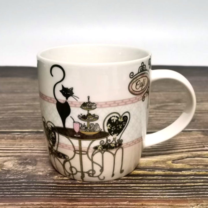 ŠALICA NEW BONE CHINA 350 ML - DEKORIRANA