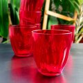 ČAŠE GUZZINI 6/1 350 ML CRVENE PVC